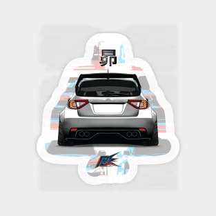 subaru impreza wrxsti rear Sticker